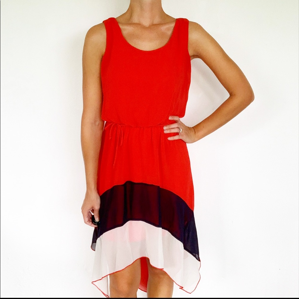 Sweet Storm high low color block dress size medium